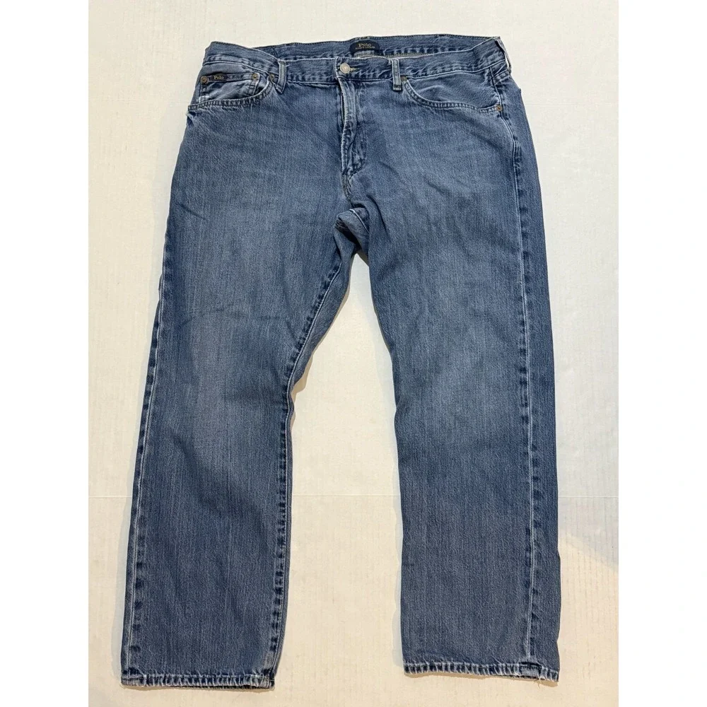 (2) Lot Polo Ralph Lauren‎ Classic Fit Blue Navy Jeans Slim Straight 38x30 Pants